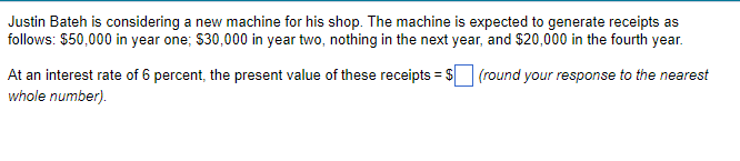 Justin Bateh is considering a new machine for his