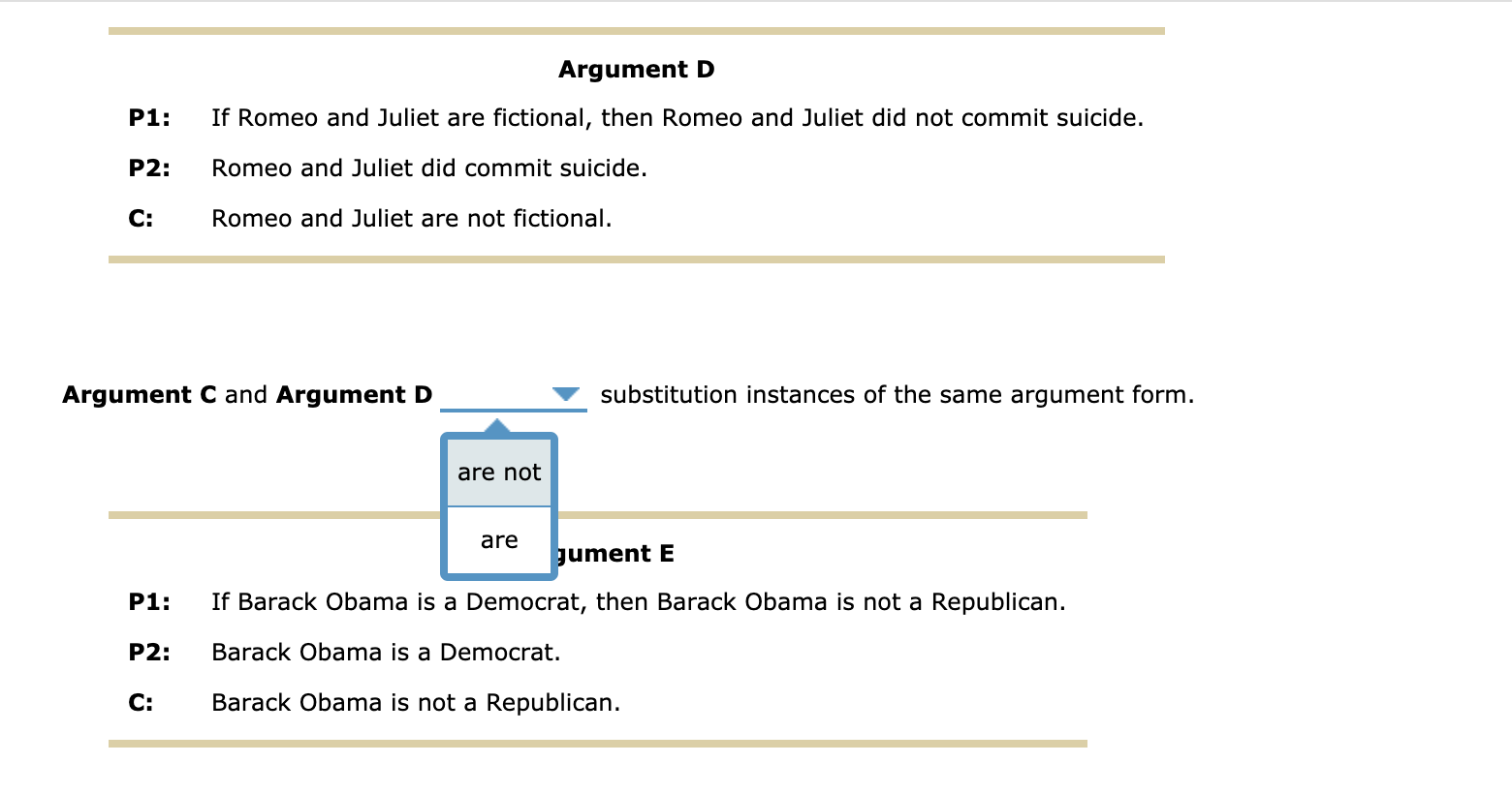 3. Recognizing Argument Forms and Substitution