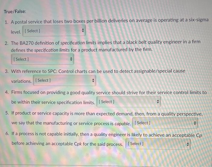 True/False True/False: 1. A postal service that