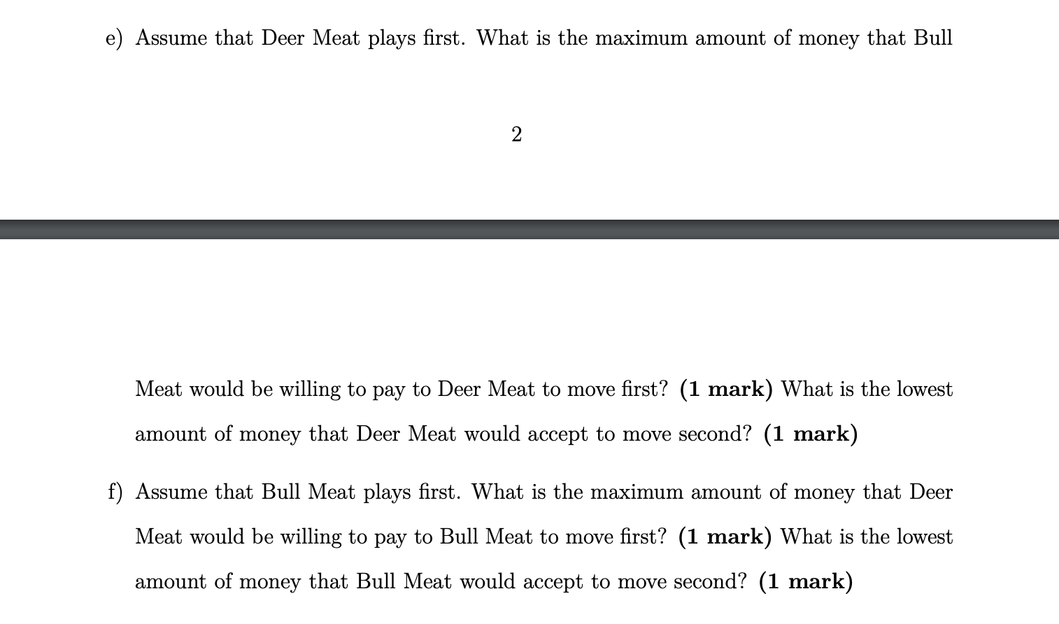 ONLY ANSWER QUESTIONS D E F!!! Bull Meat Expand