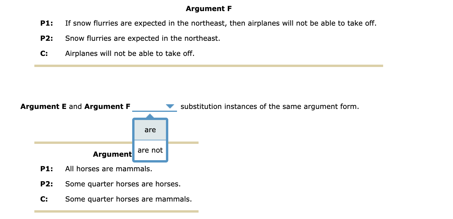3. Recognizing Argument Forms and Substitution