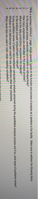 thats about discharge quantitivr analysis.