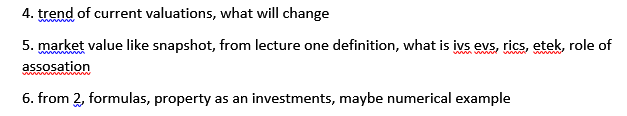 4. trend of current valuations, what will change