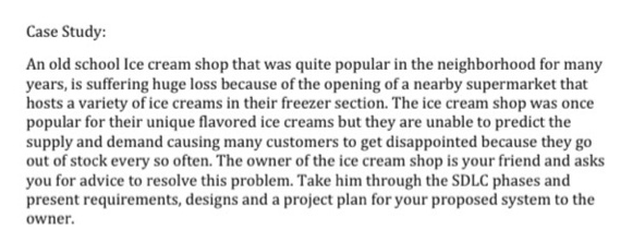 4 please see. Case Study: An old school Ice cream