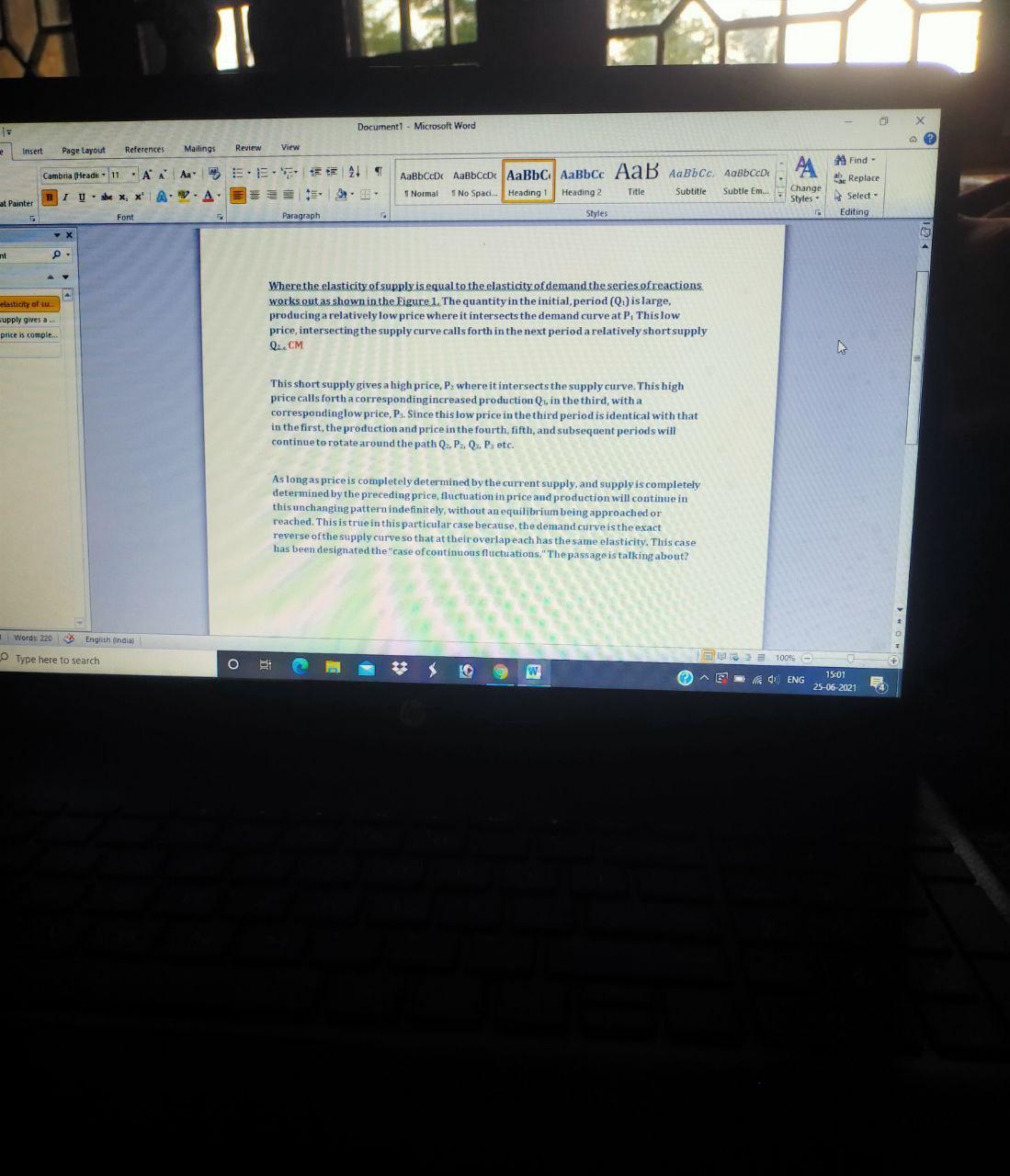 Document1 - Microsoft Word A A? Insert References