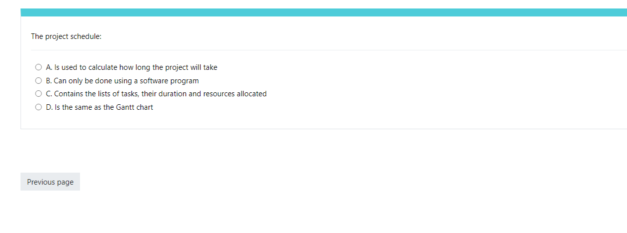 which one of the following. A. Life cycle costs