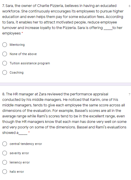 5. Ahmad is the night manager for a fine dining