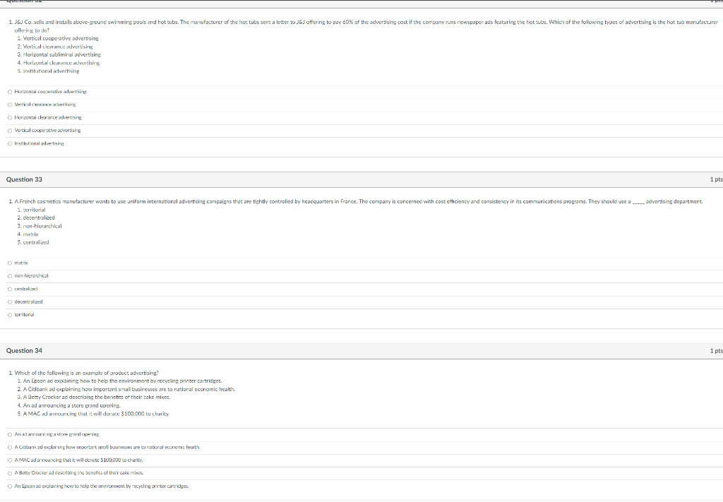 1. JJ Co sells and installs above-ground swimming