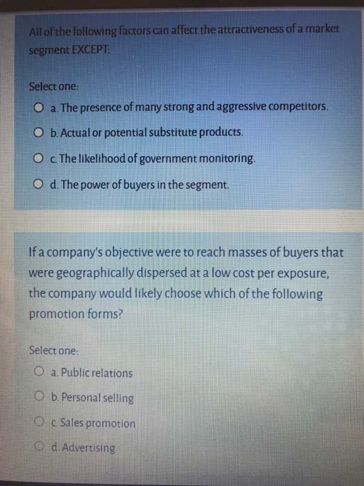 Considering competitive positions, a business