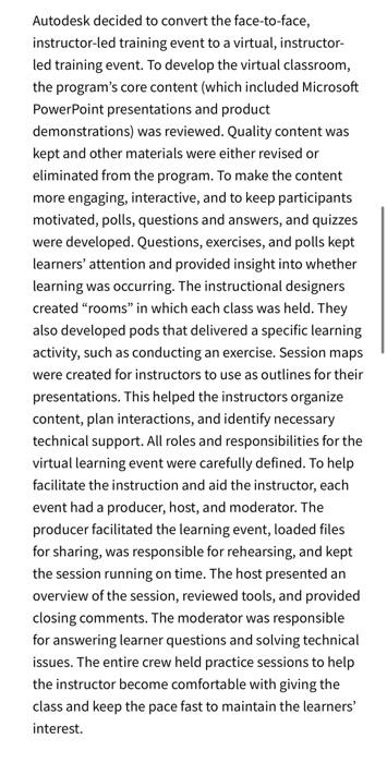 explain in detail Case: Program Redesign Reduces