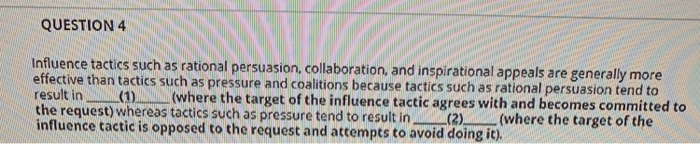 QUESTION 2 As a manager, Ellen has always been