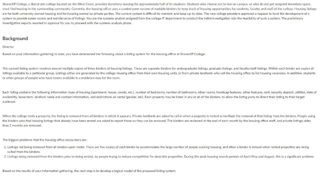 Shorecliff College, a liberal arts college