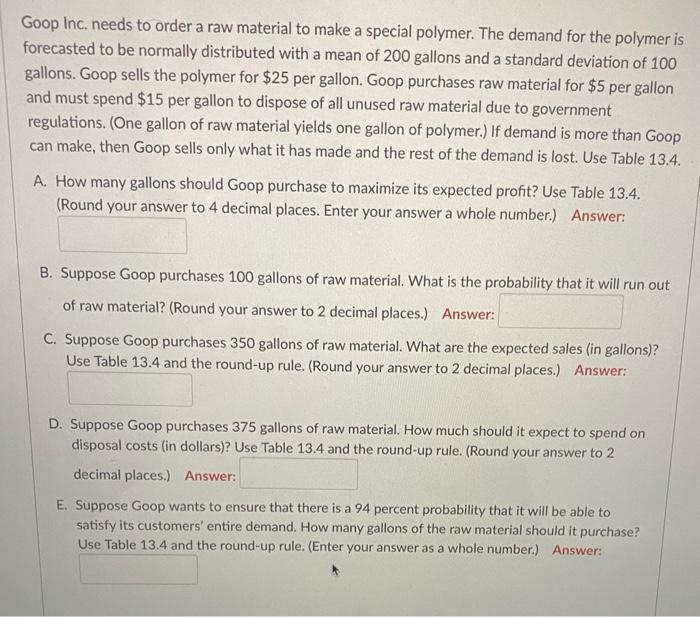 please help with all Goop Inc. needs to order a