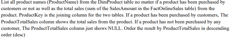 How would i write this in an SQL Query List all
