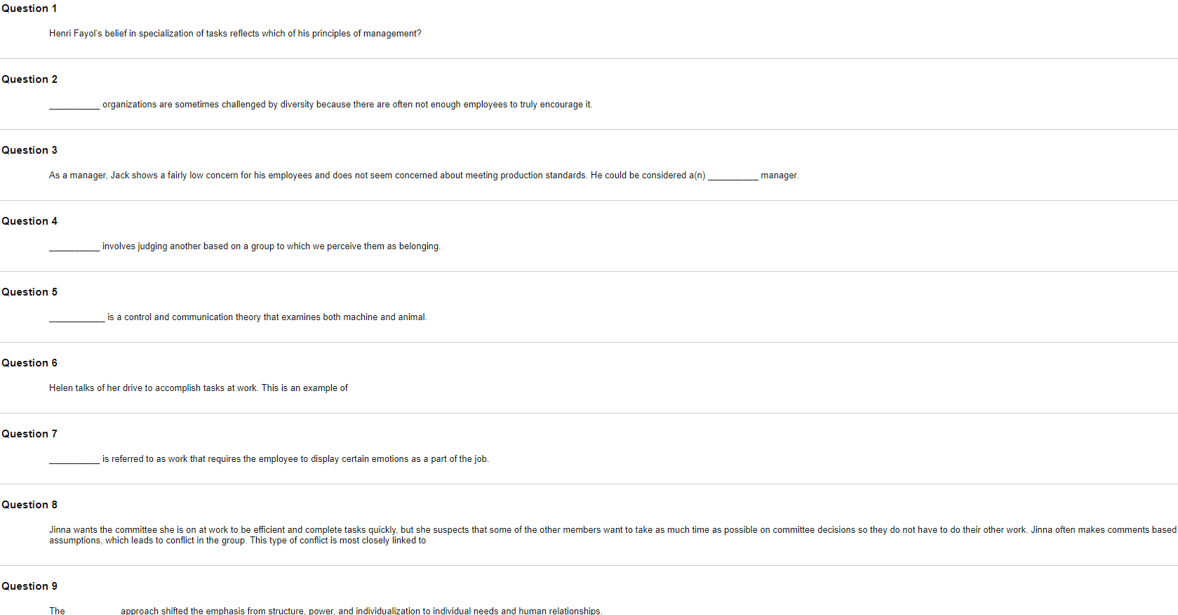 Henri Fayol's belief in specialization of tasks