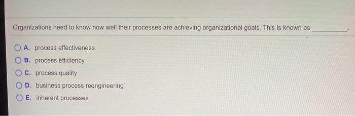 Organizations need to know how well their