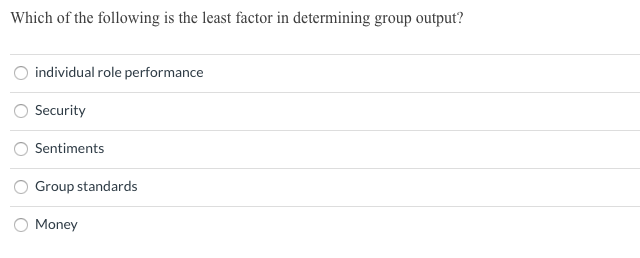 Which of the following is the least factor in