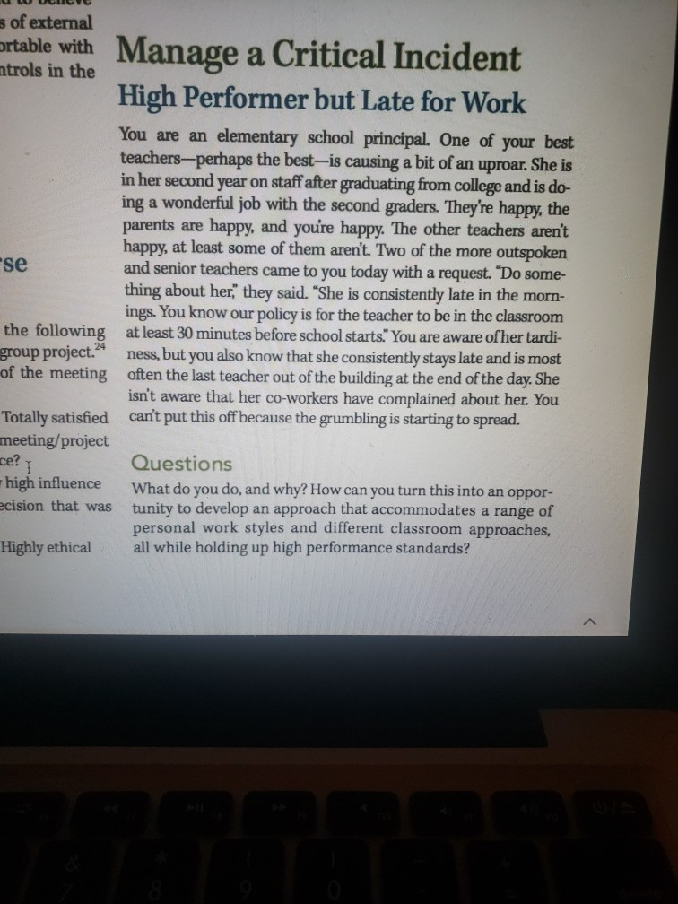 Manage a critical incident: high performance but