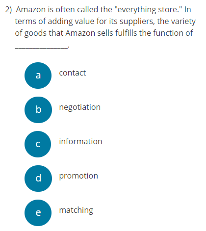 1) Amazon's shopping experience for many products
