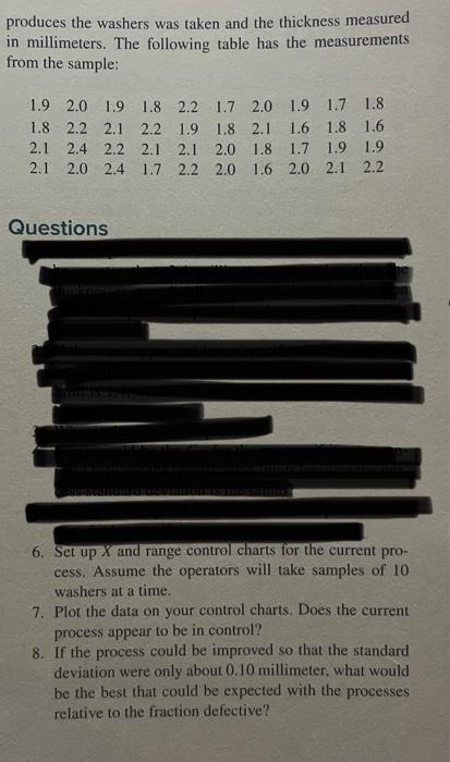 need steps 6-8 Case Part B: Quality Control