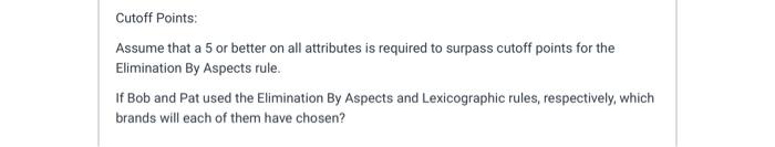 Attributes Importance Rating Print Quality 30