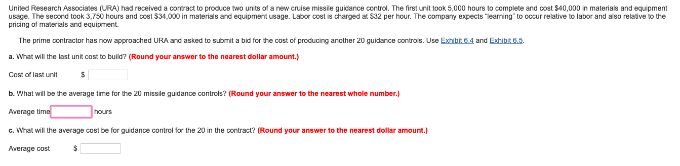 United Research Associates (URA) had received a