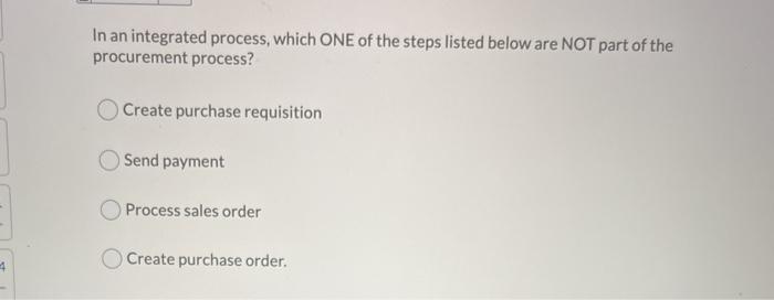 just get me the answers without explanation In an