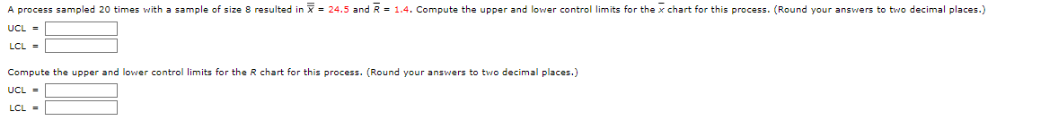 FACTORS FOR 7 AND R CONTROL CHARTS Observations