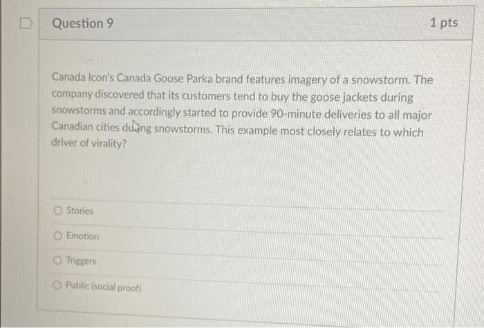 help!! D Question 9 1 pts Canada Icon's Canada