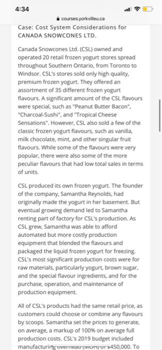 4:34 courses.yorkville.ca Case: Cost System