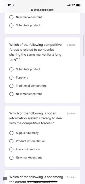 1:18 docs.google.com TY Multiple Choice Quesions