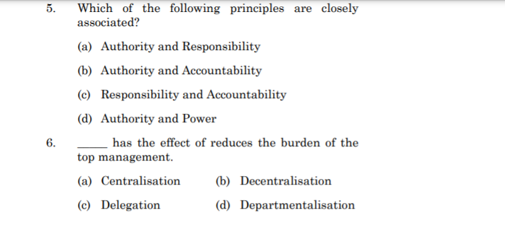 5. Which of the following principles are closely