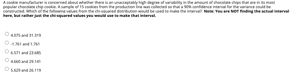 A cookie manufacturer is concerned about whether