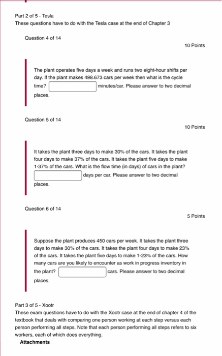 Part 2 of 5 - Tesla These questions have to do