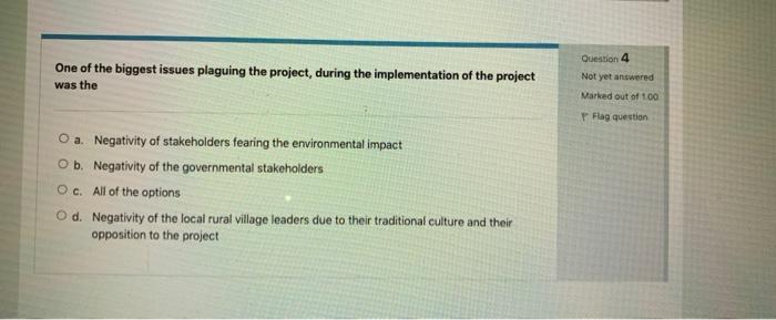 please answer this Question 4 One of the biggest