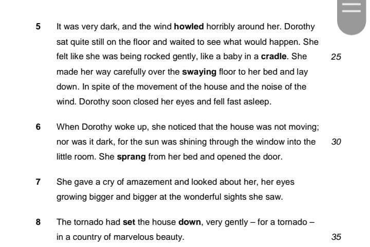 Subject : English Language Read the passage