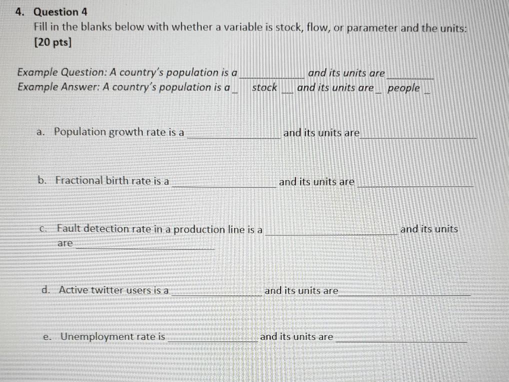 1. Question 1 In System Dynamics, how do we