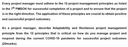 Every project manager must adhere to the 12