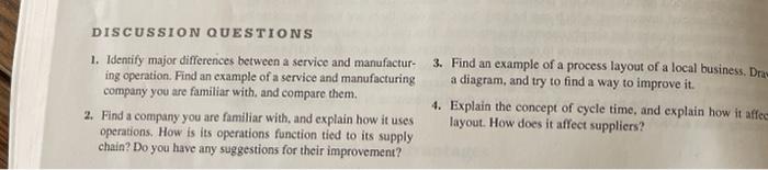 DISCUSSION QUESTIONS 1. Identity major