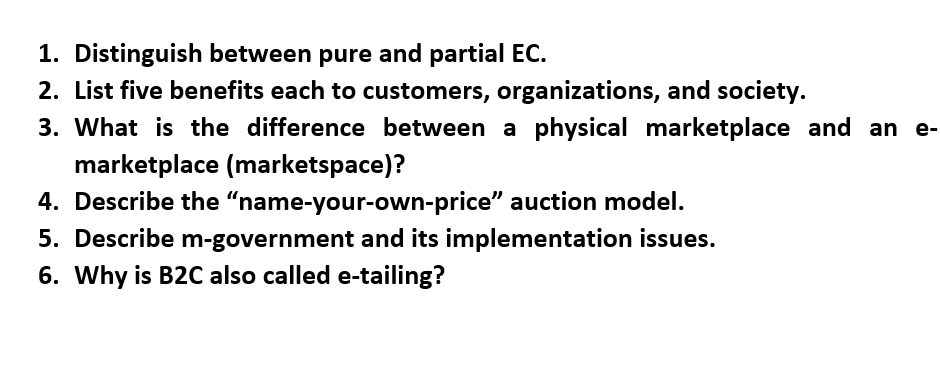 1. Distinguish between pure and partial EC. 2.