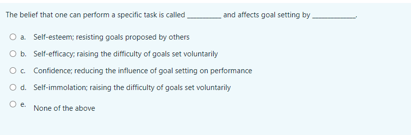 The belief that one can perform a specific task