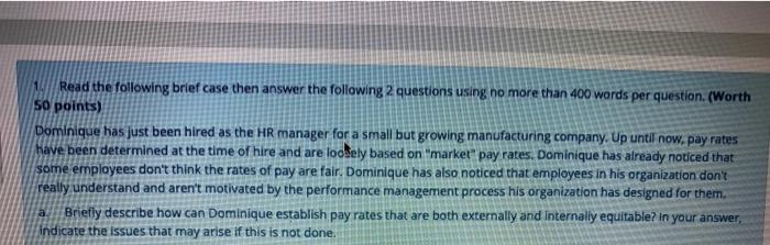 11 Read the following brief case then answer the