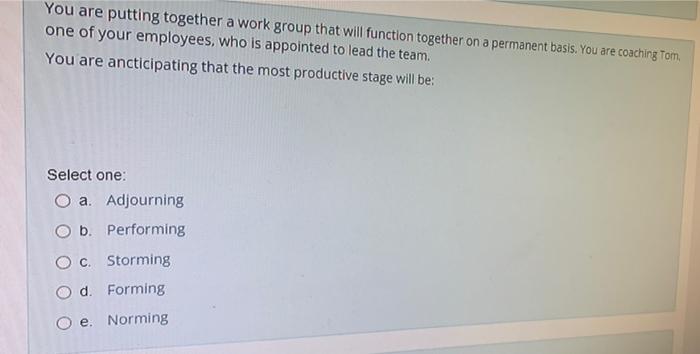 Each of the following is an example of