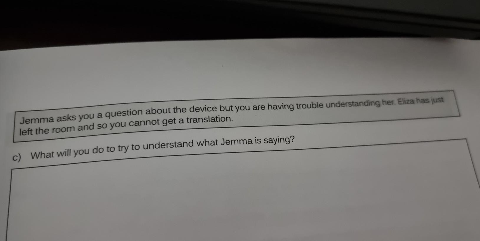 1)How can the assessment be done so that both