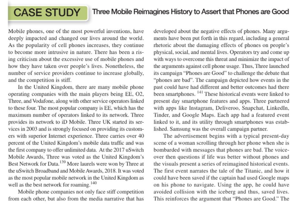 CASE STUDY Three Mobile Reimagines History to