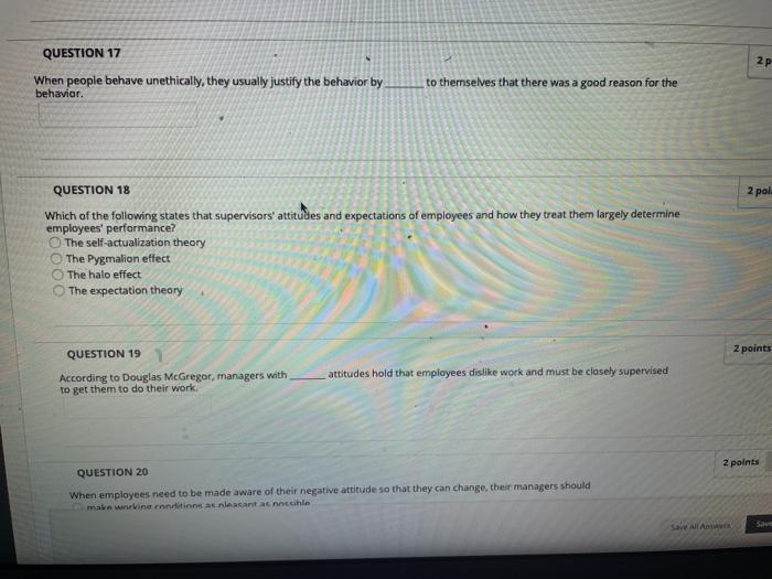 question 17 only QUESTION 17 2P When people