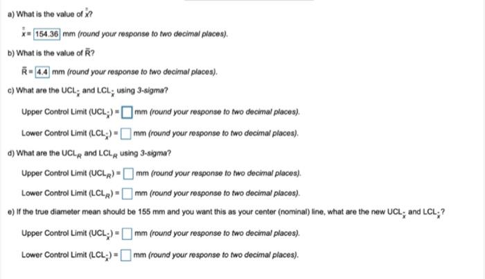 Refer to Table 56.1 - Factors for Computing