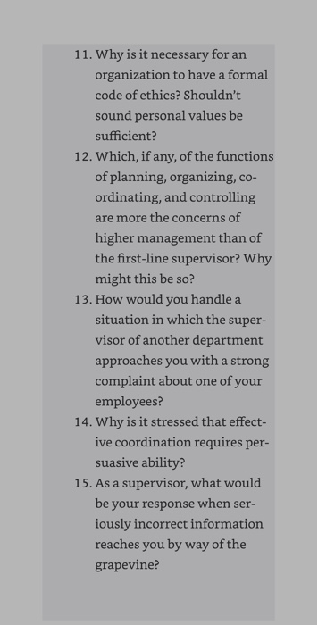 THINK ABOUT IT Conditions change, circumstances