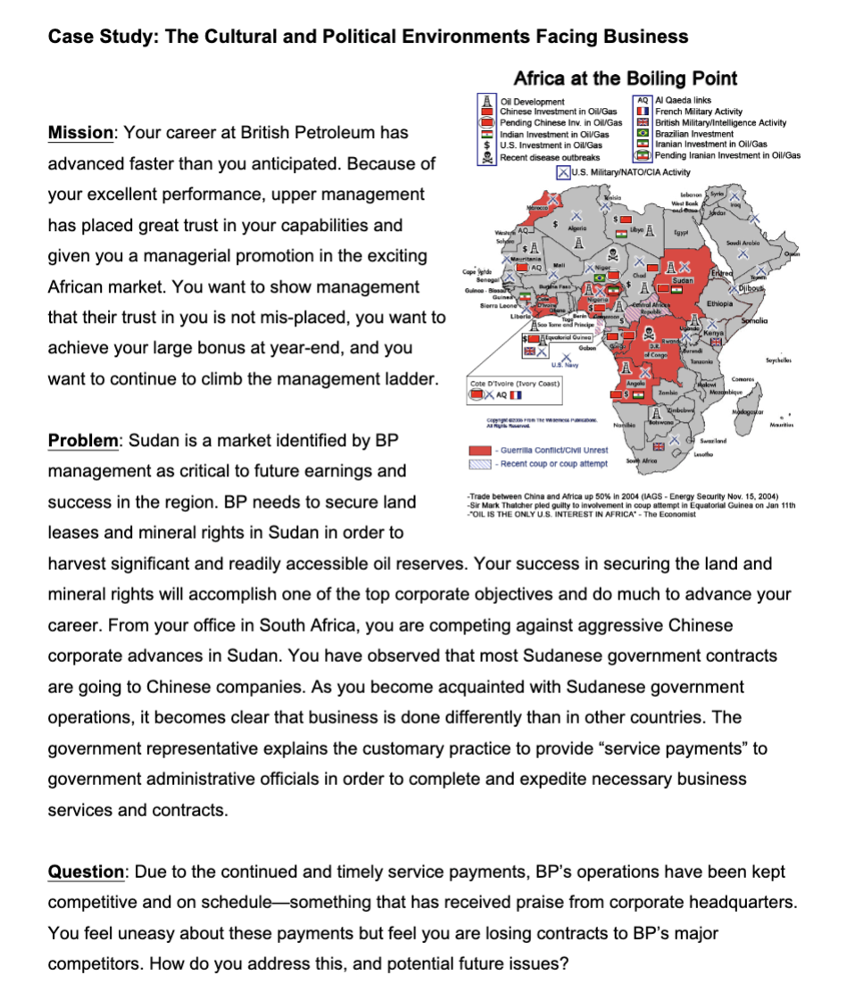 Please read the case study below and give a