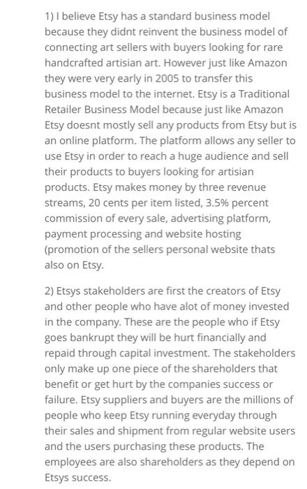 write a 75 word respose to the reading 1) I